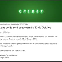 Unibet fechada