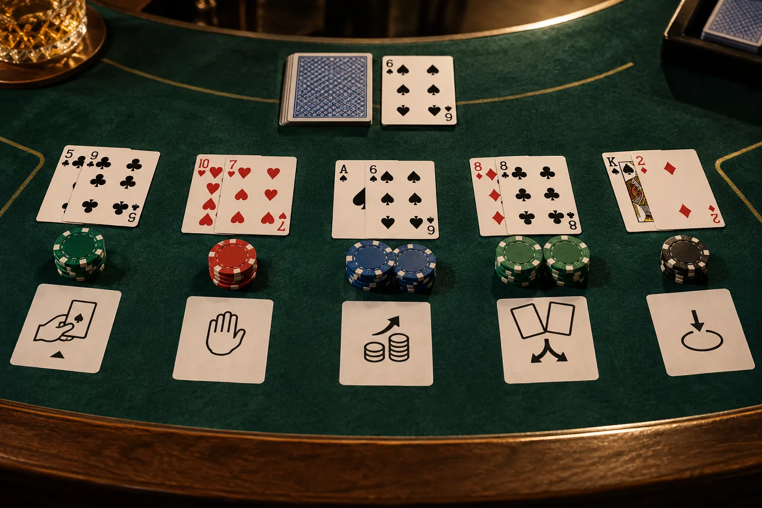 Regras do blackjack, sem atalhos